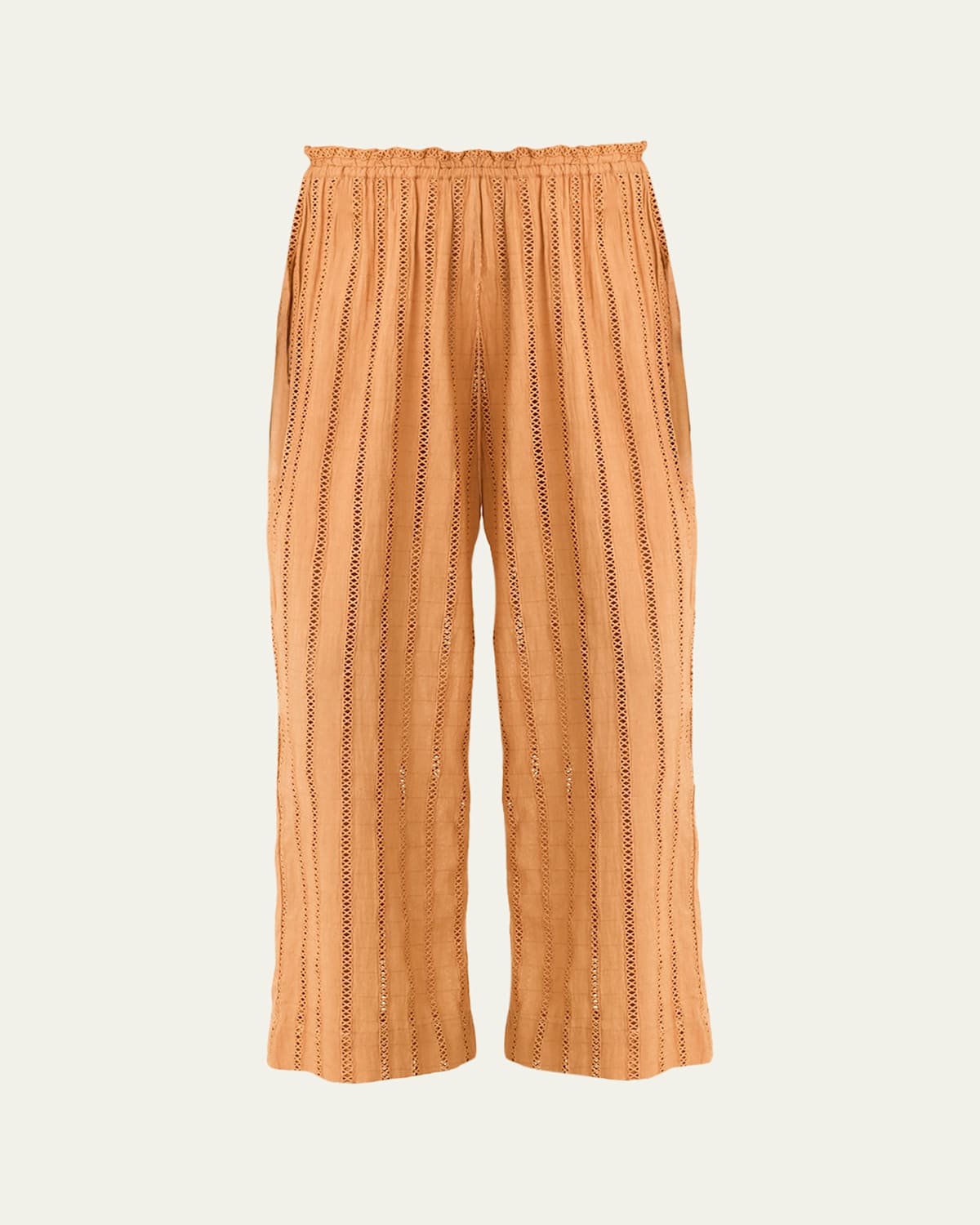 Otto Camel Eyelet Pants