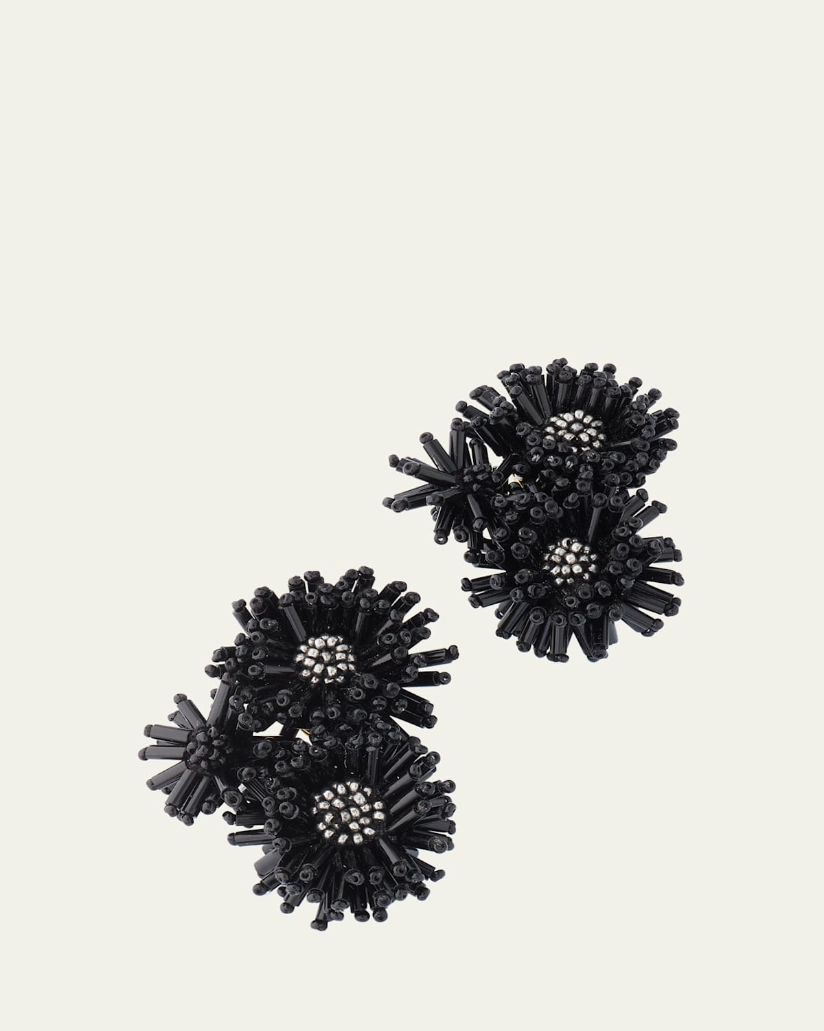 Pom-Pom Flower Stud Earrings
