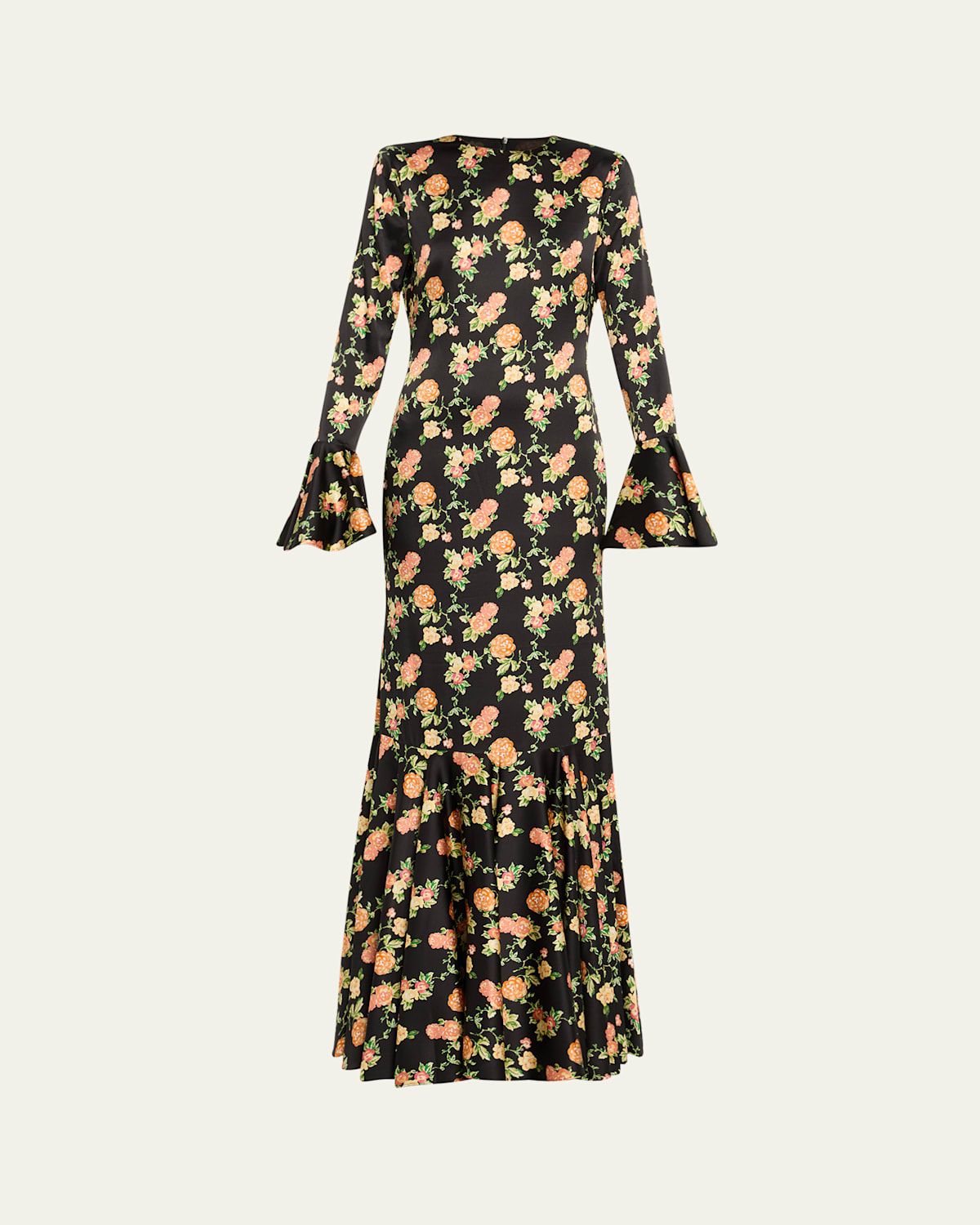 Allonia Floral Silk Gown