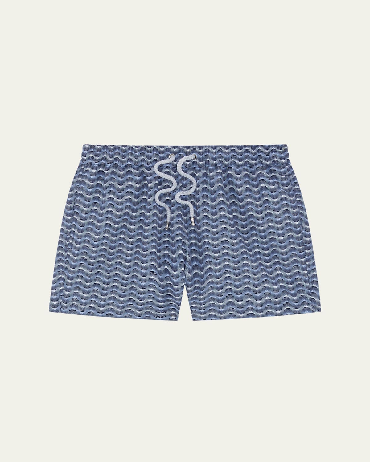Frescobol Carioca Men's Raio Do Sol Swim Shorts In Chambray Blue  Charcoal Blue