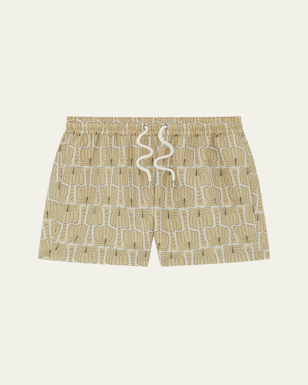 Frescobol Carioca Men's Rio Palmeira Swim Shorts In Dried Moss