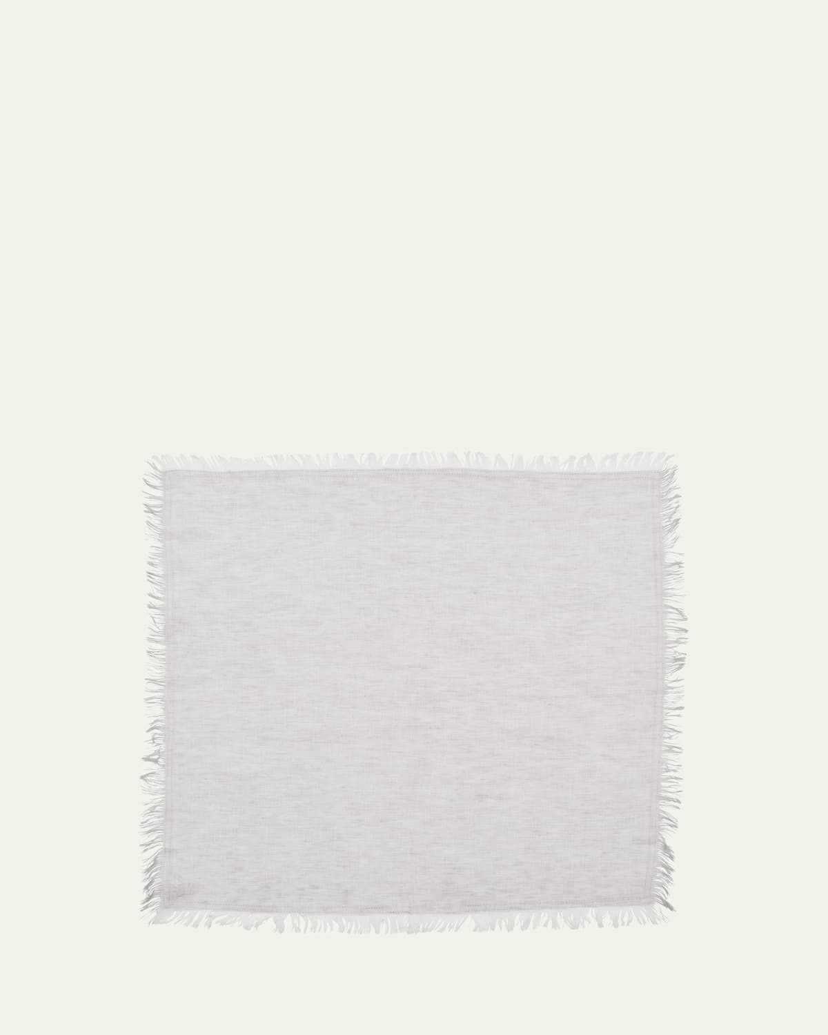 Kim Seybert Chambray Fringe Napkin In Gray
