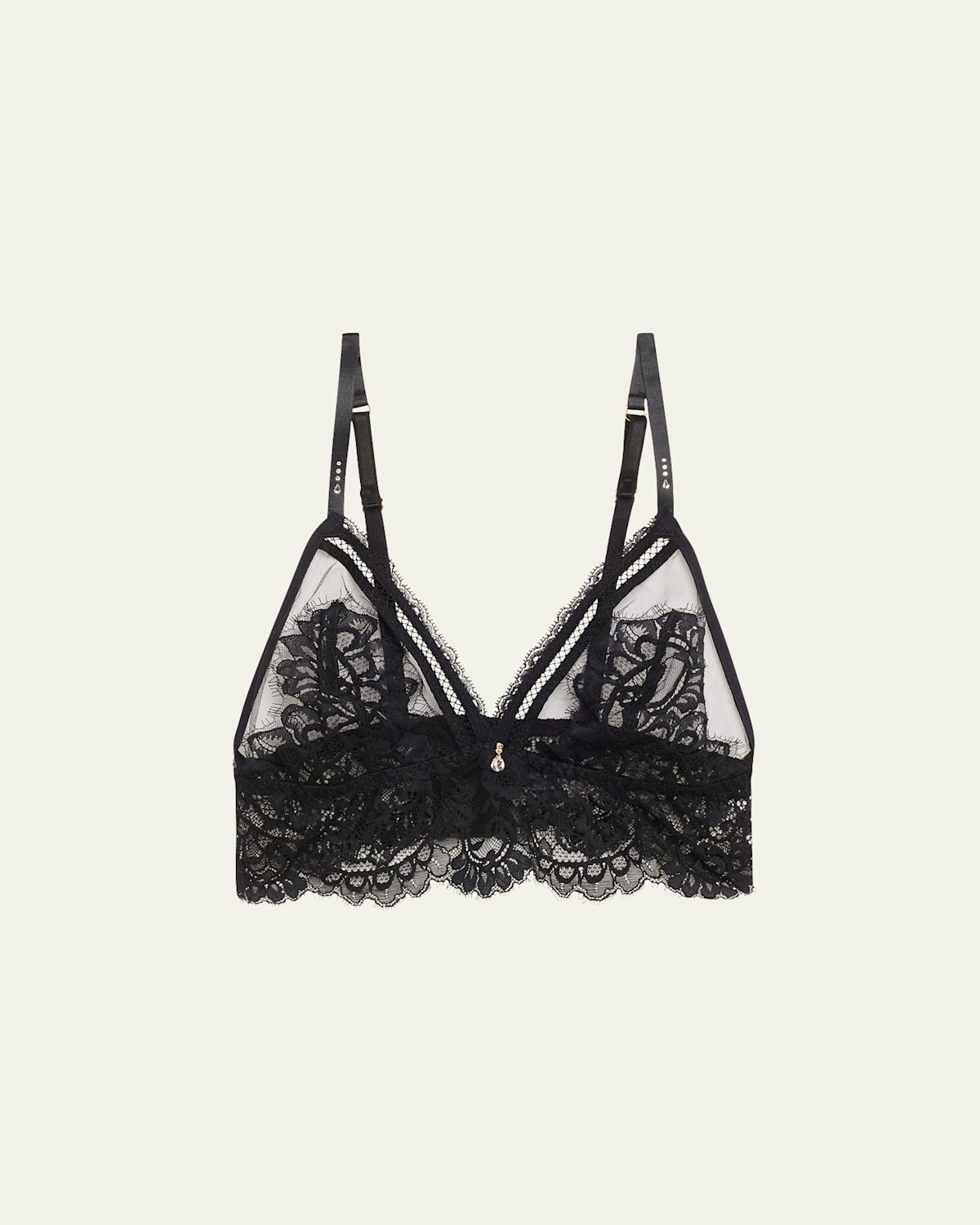 Lise Charmel Desirs De Venise Lace & Tulle Soft Cup Bra In No 0005