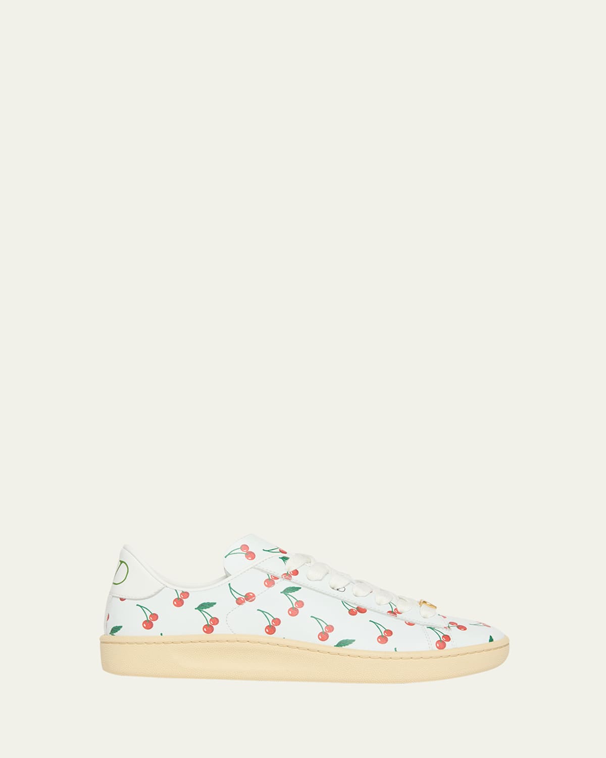 Valentino Garavani Royco Vlogo Cherry-print Leather Sneakers