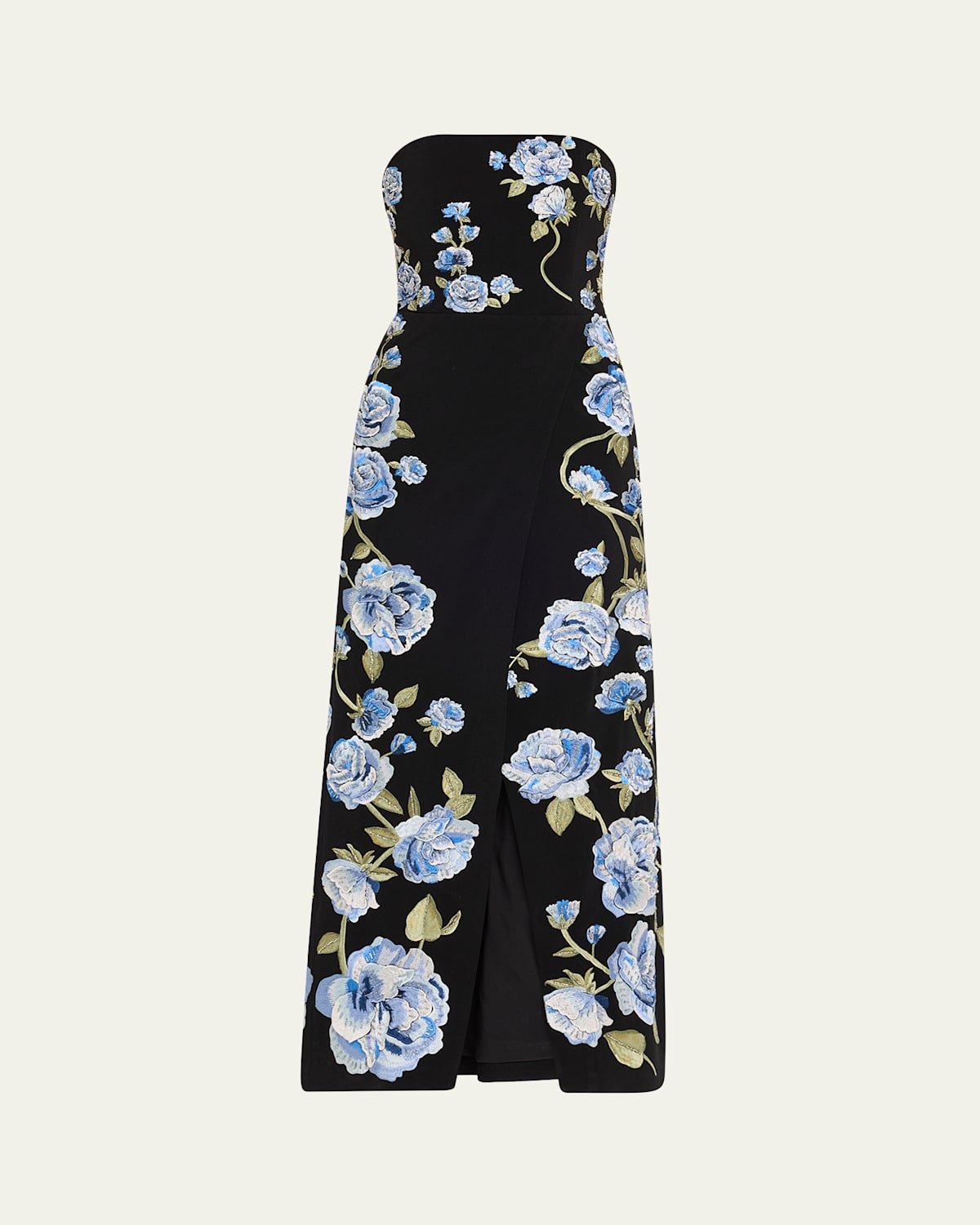 ALICE AND OLIVIA JERI EMBELLISHED ROMPER WITH OVERSKIRT 