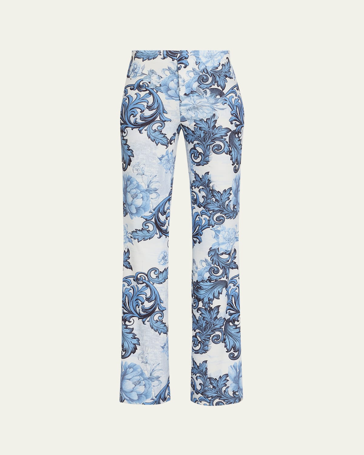 Alice And Olivia Alice And Oliva Teeny Printed Bootcut Pants In Scroll Symphony