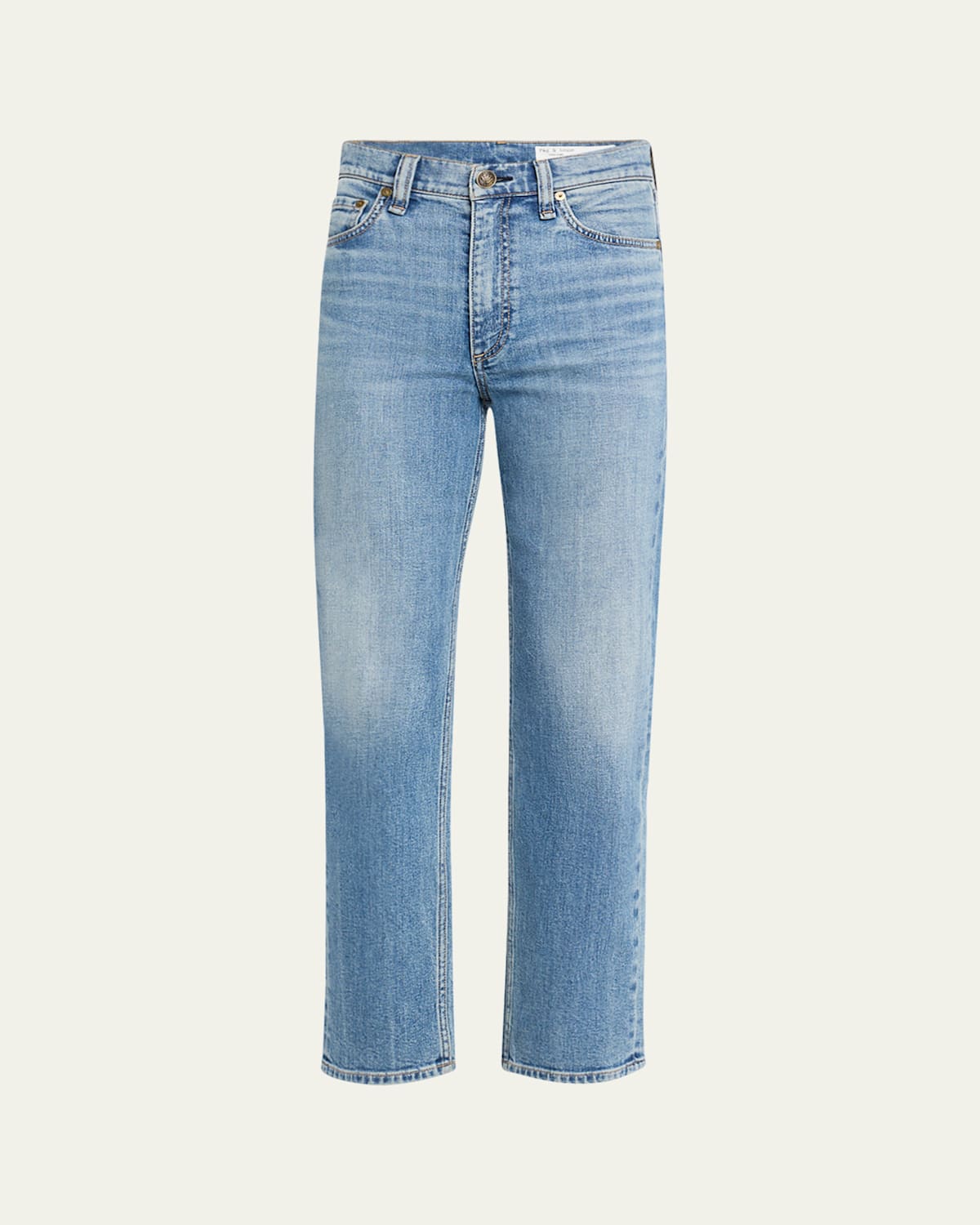 Rag & Bone Harlow Mid-rise Ankle Straight Jeans
