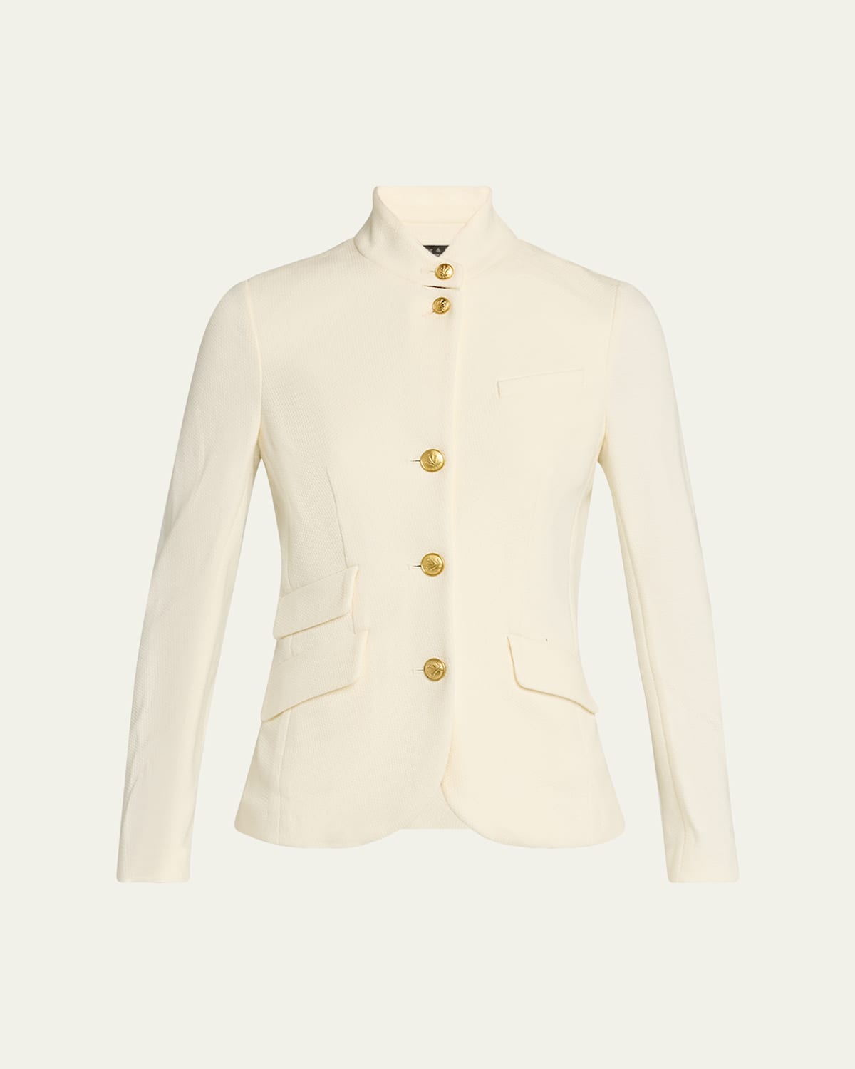 Rag & Bone Slade Textured Knit Blazer In Off White