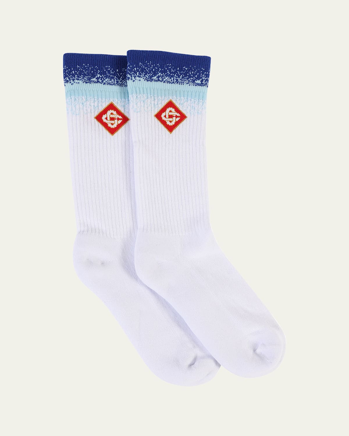 Men's Degrade Monogram Crew Socks