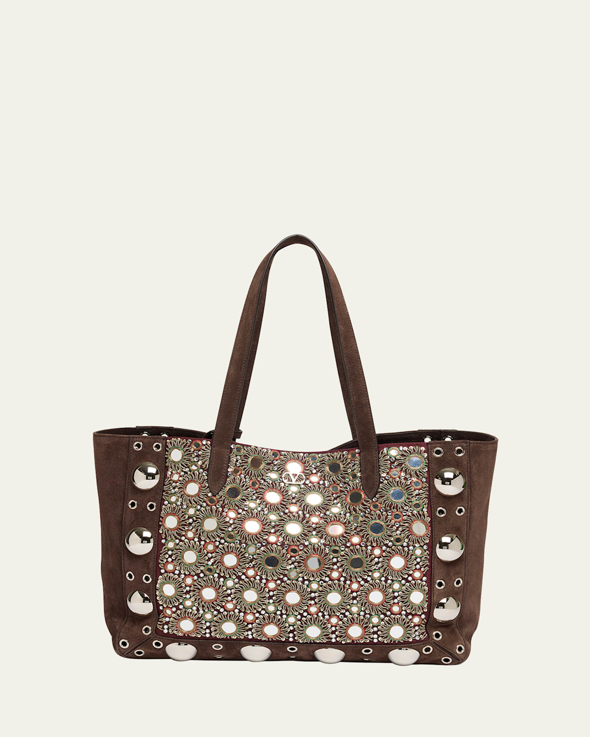 Nellcote Mirrored Suede Tote Bag