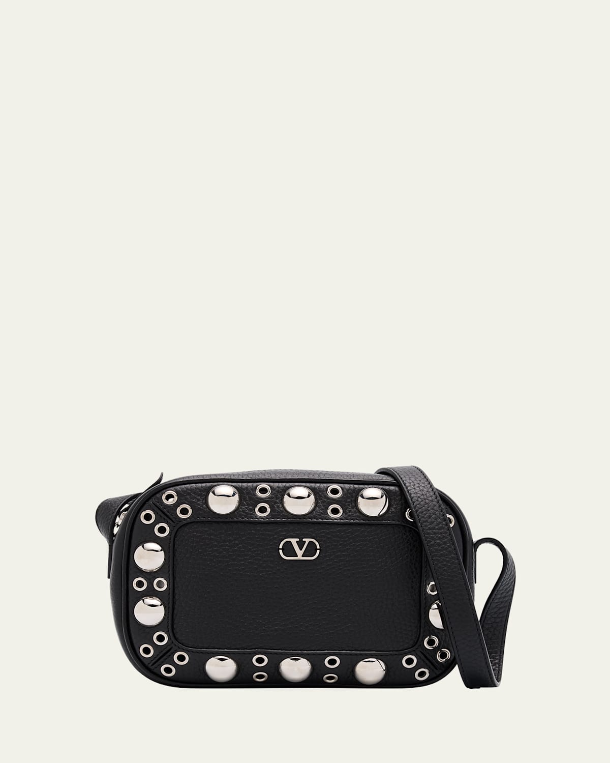 Nellcote Studded Leather Camera Crossbody Bag