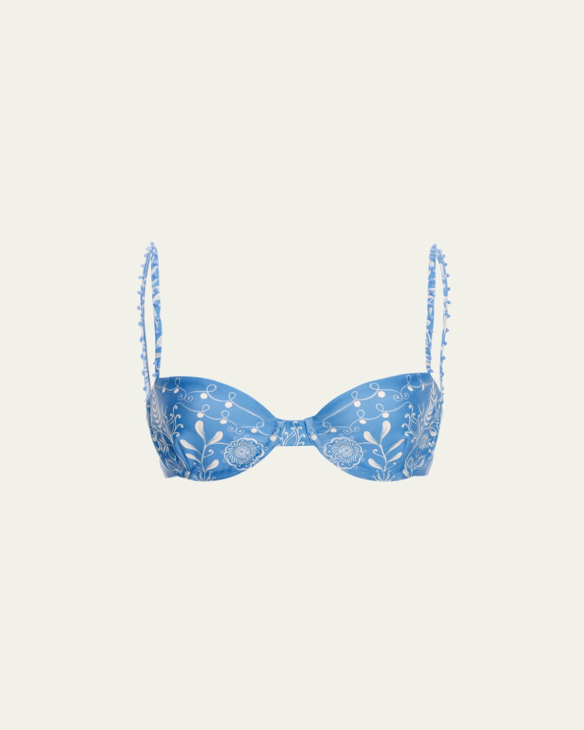 Shop Agua By Agua Bendita Magdalena Floritura Bikini Top In Multi