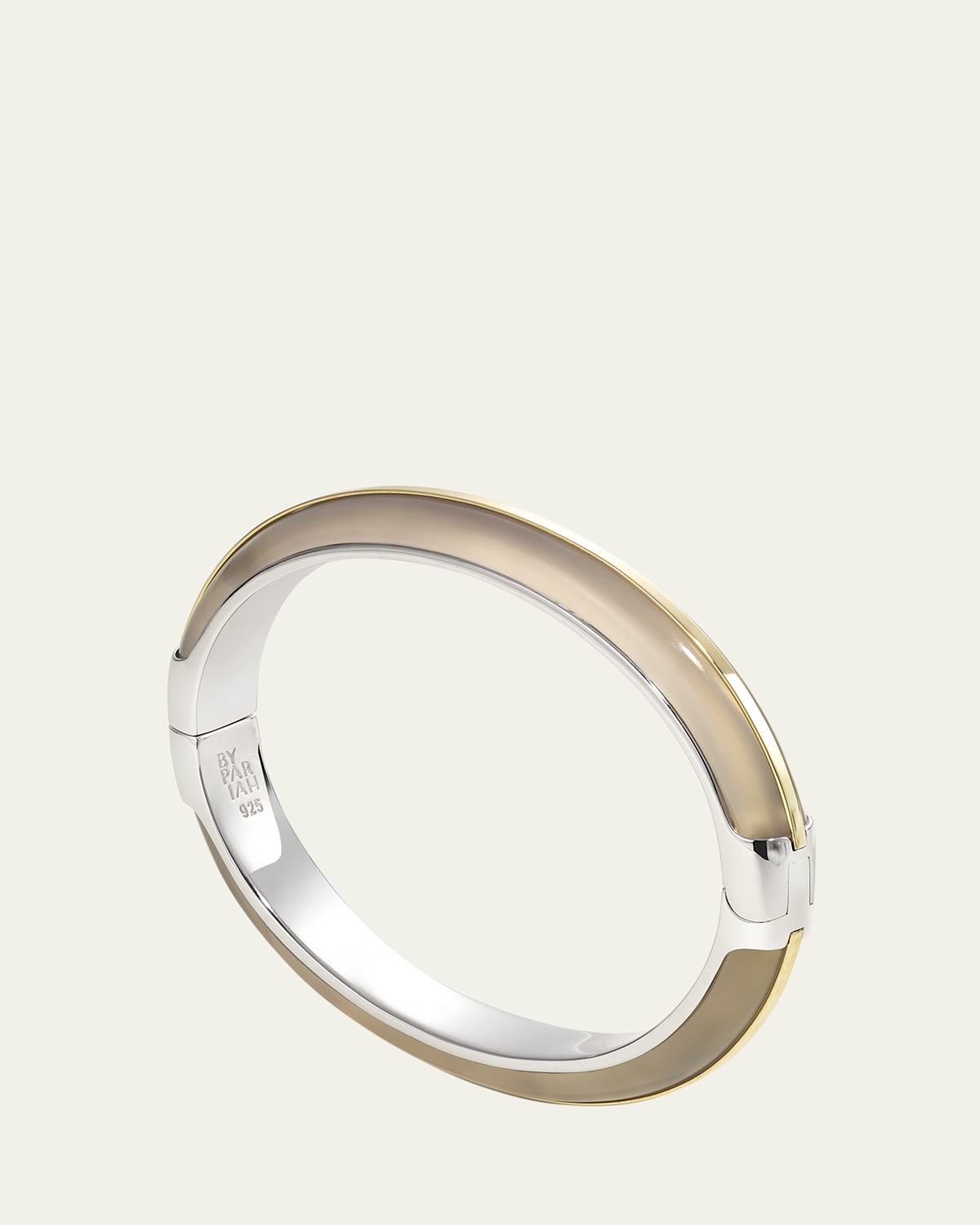 Essential Stacking Cuff Bracelet, Grey Agate