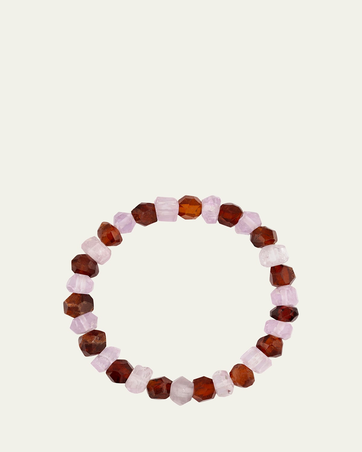 Gaia Garnet & Kunzite Stretch Bracelet
