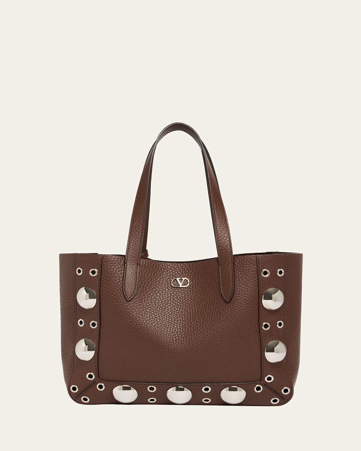 Nellcote Medium Studded Leather Tote Bag