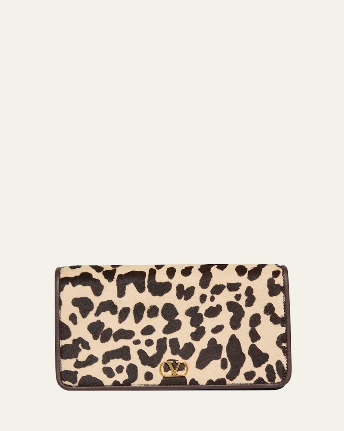 Valentino Vlogo Mini Leopard-print Calf Hair Shoulder Bag In Multi