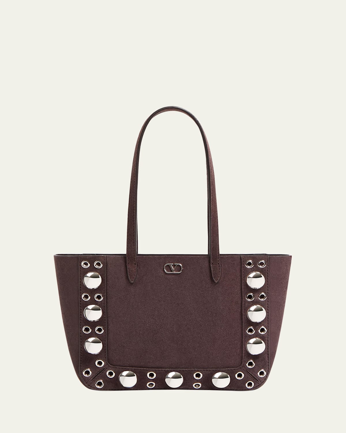 Valentino Garavani Nellcote Studded Suede Mini Tote Bag