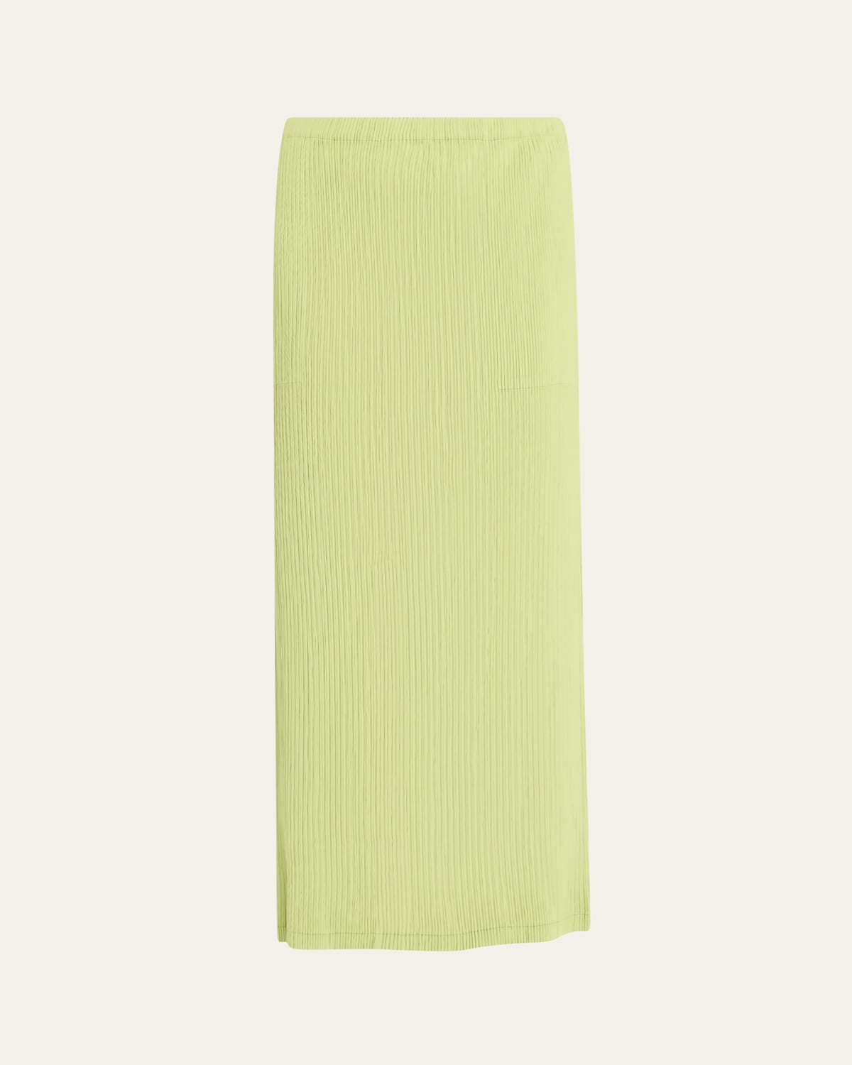 Issey Miyake Green Basic Midi Skirt