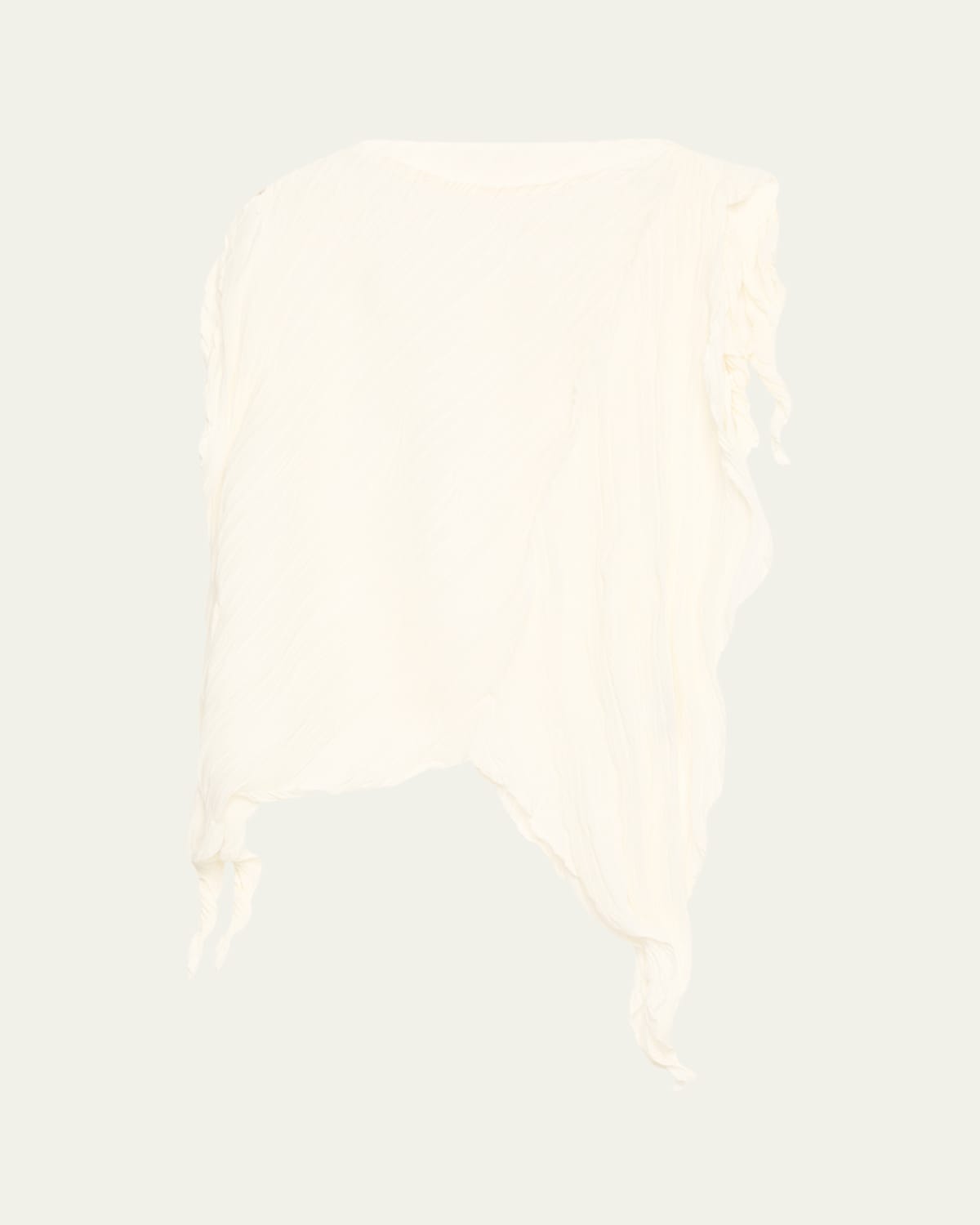 Shop Issey Miyake Wrinkled And Twisted Top