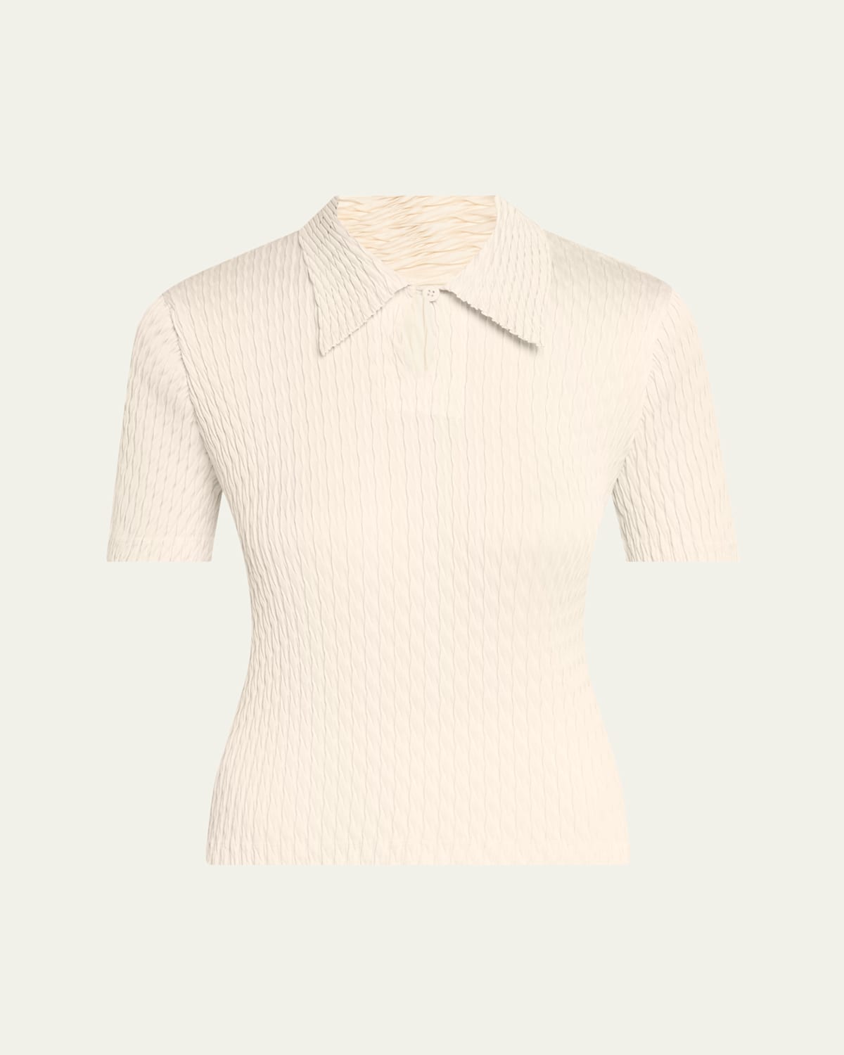 Sleek Pleats Polo Shirt