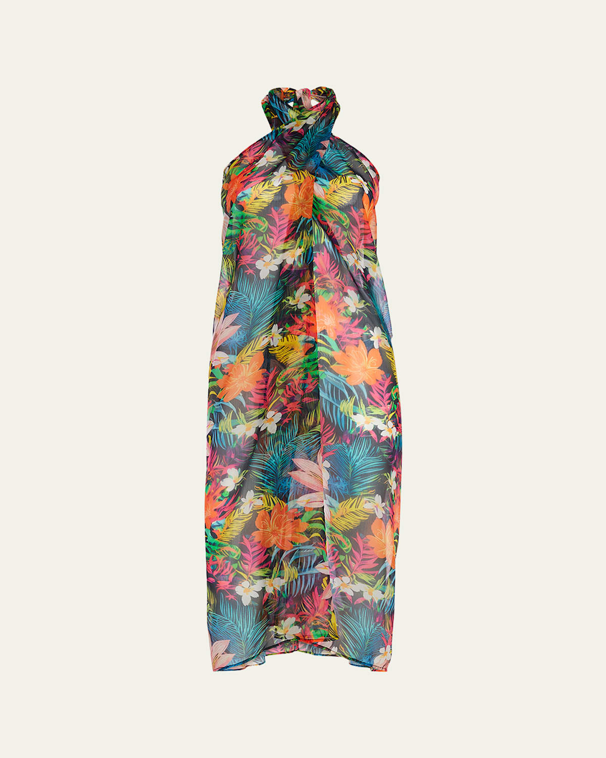 Ramy Brook Convertible Aari Halter Midi Dress In Multi Combo