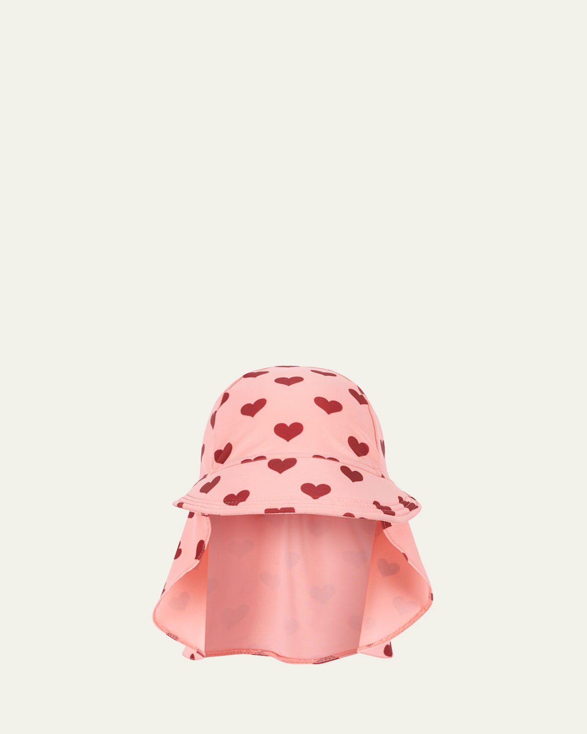 Konges Slojd Kids' Girl's Manuca Heart-print Sun Hat