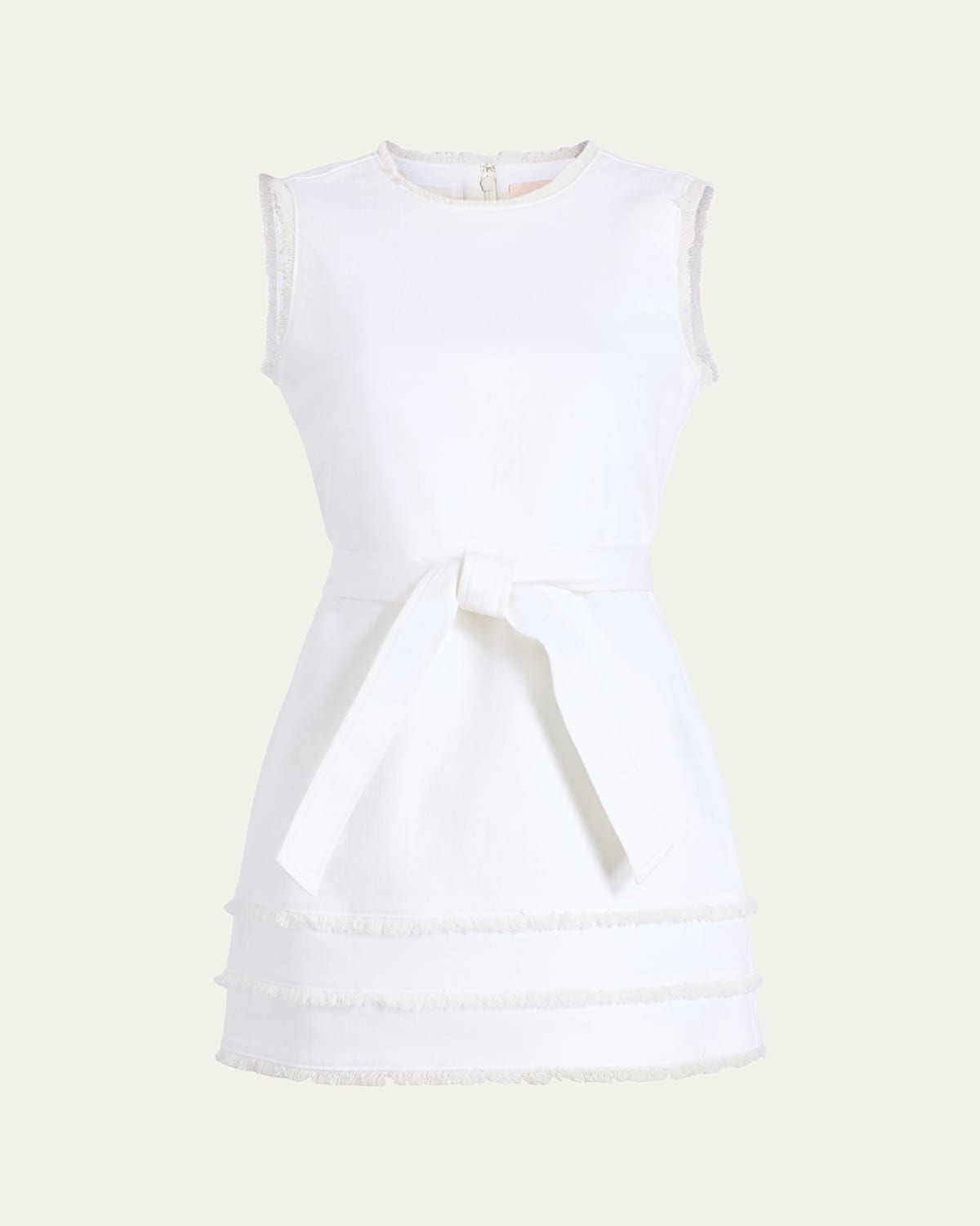 Shop Cinq À Sept Mindie Sleeveless Fringe Mini Dress