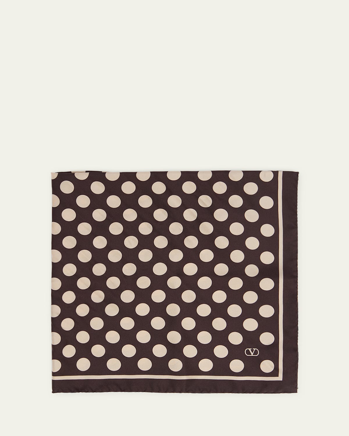 Men's Polka Dot Foulard Silk Pocket Square