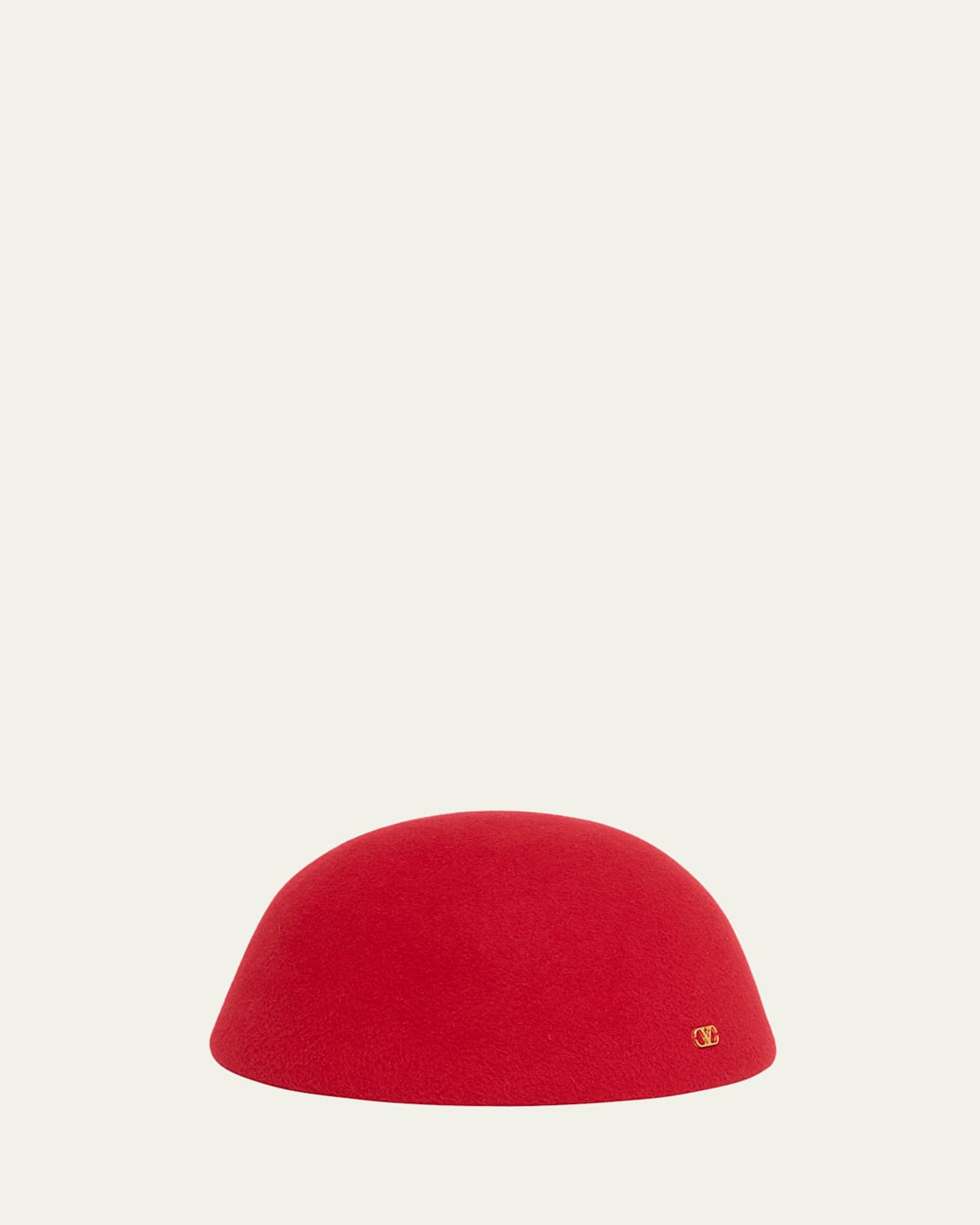 Valentino Men's Vlogo Signature Wool Beret In Red