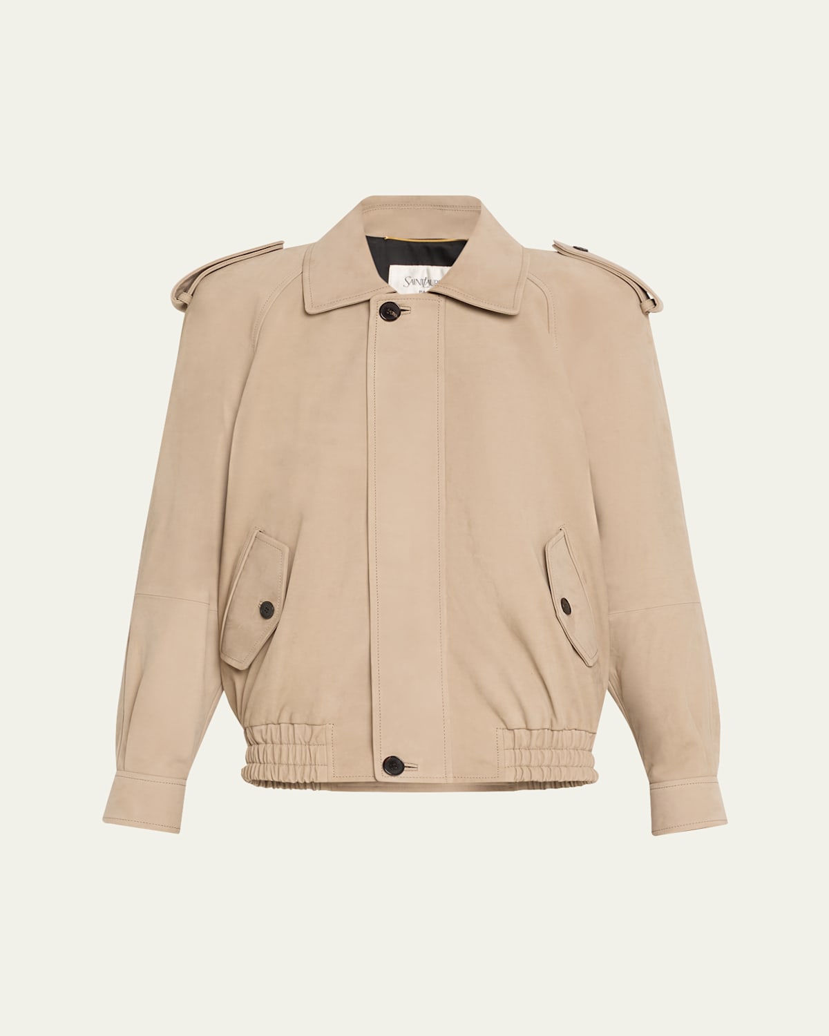 Saint Laurent Nubuck Bomber Jacket