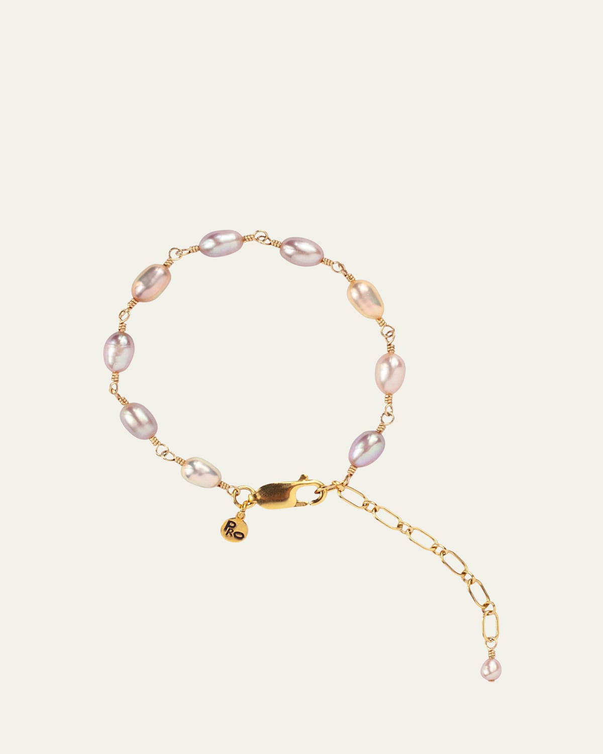Conch Bracelet with Pearls
