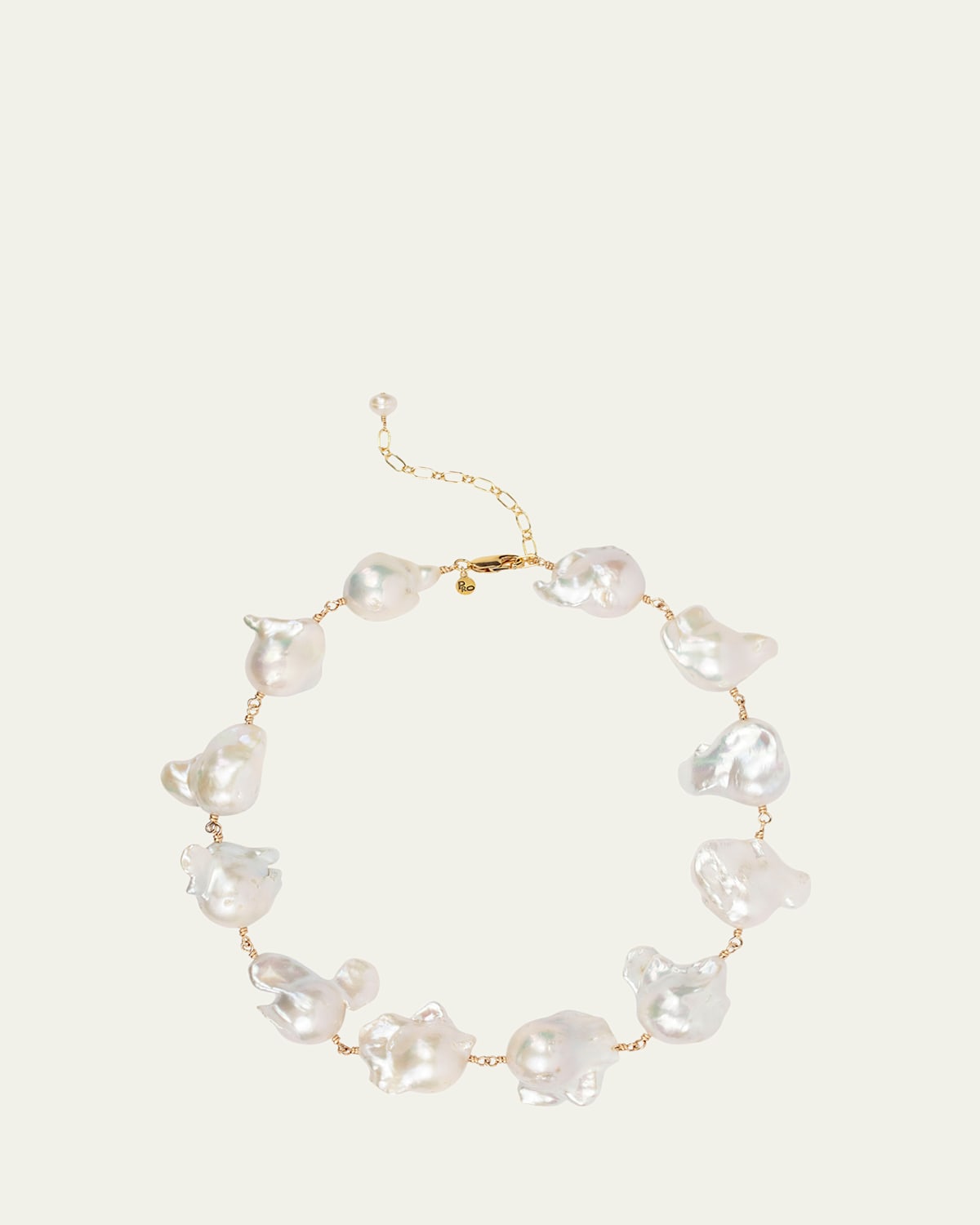 Presley Oldham Cumulus Necklace with Pearls, 18"L
