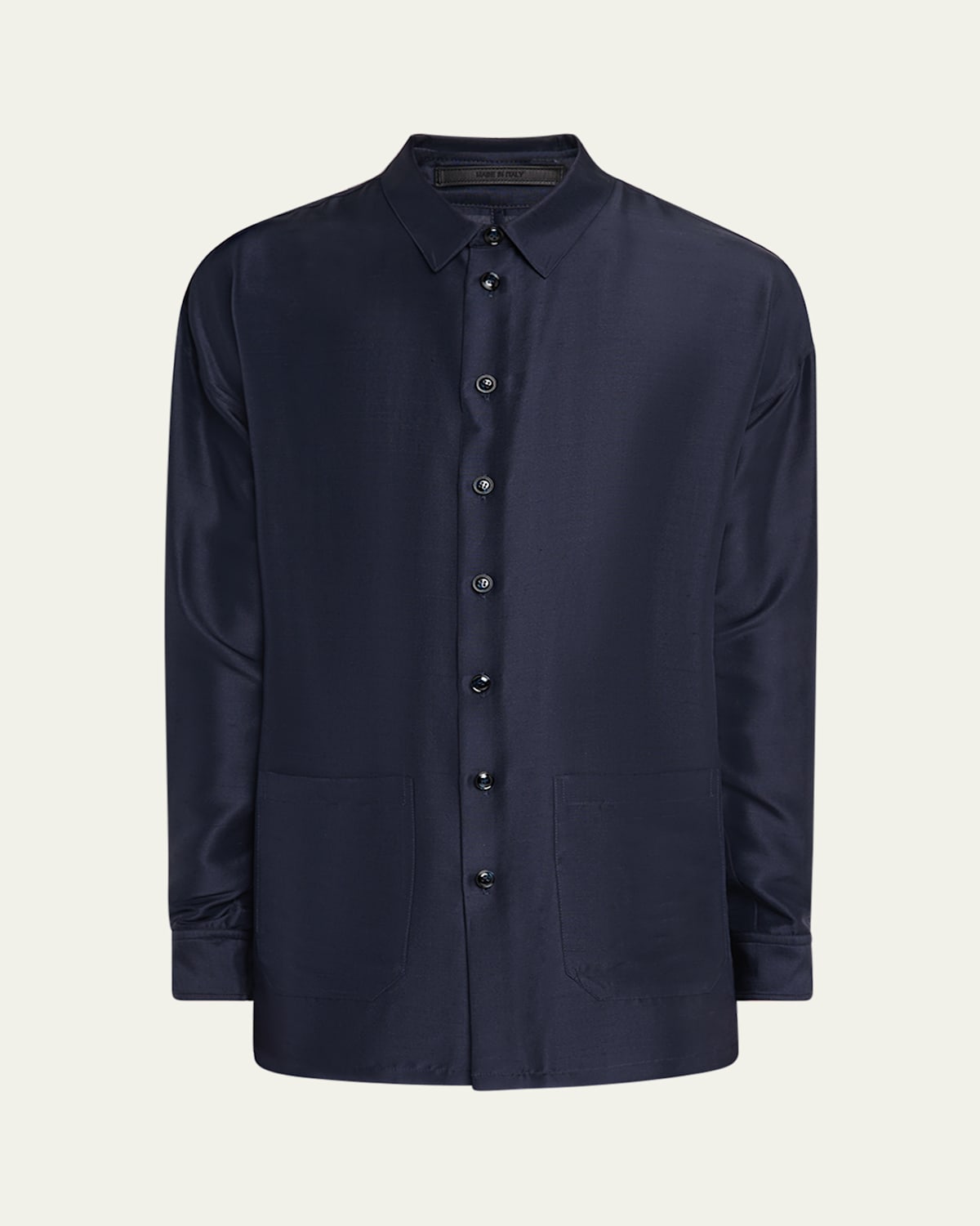 Men's Silk Overshirt Blazer