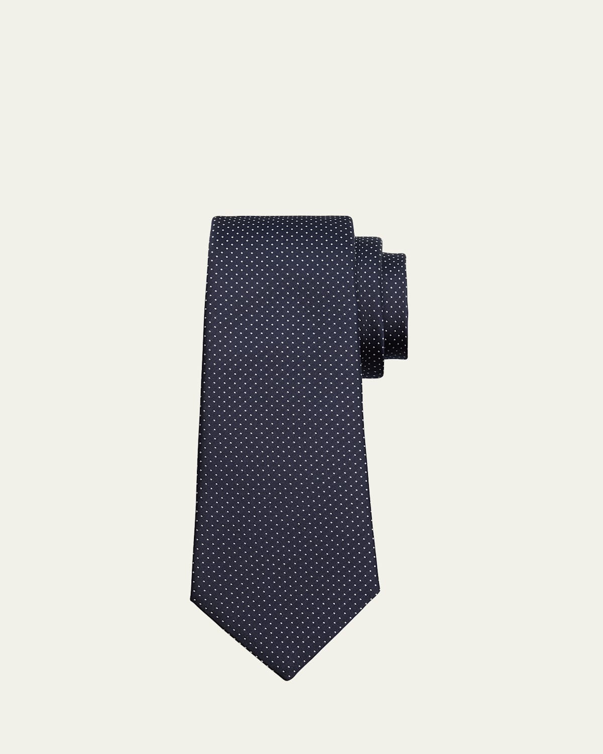 Giorgio Armani Men's Micro-dot Silk Tie
