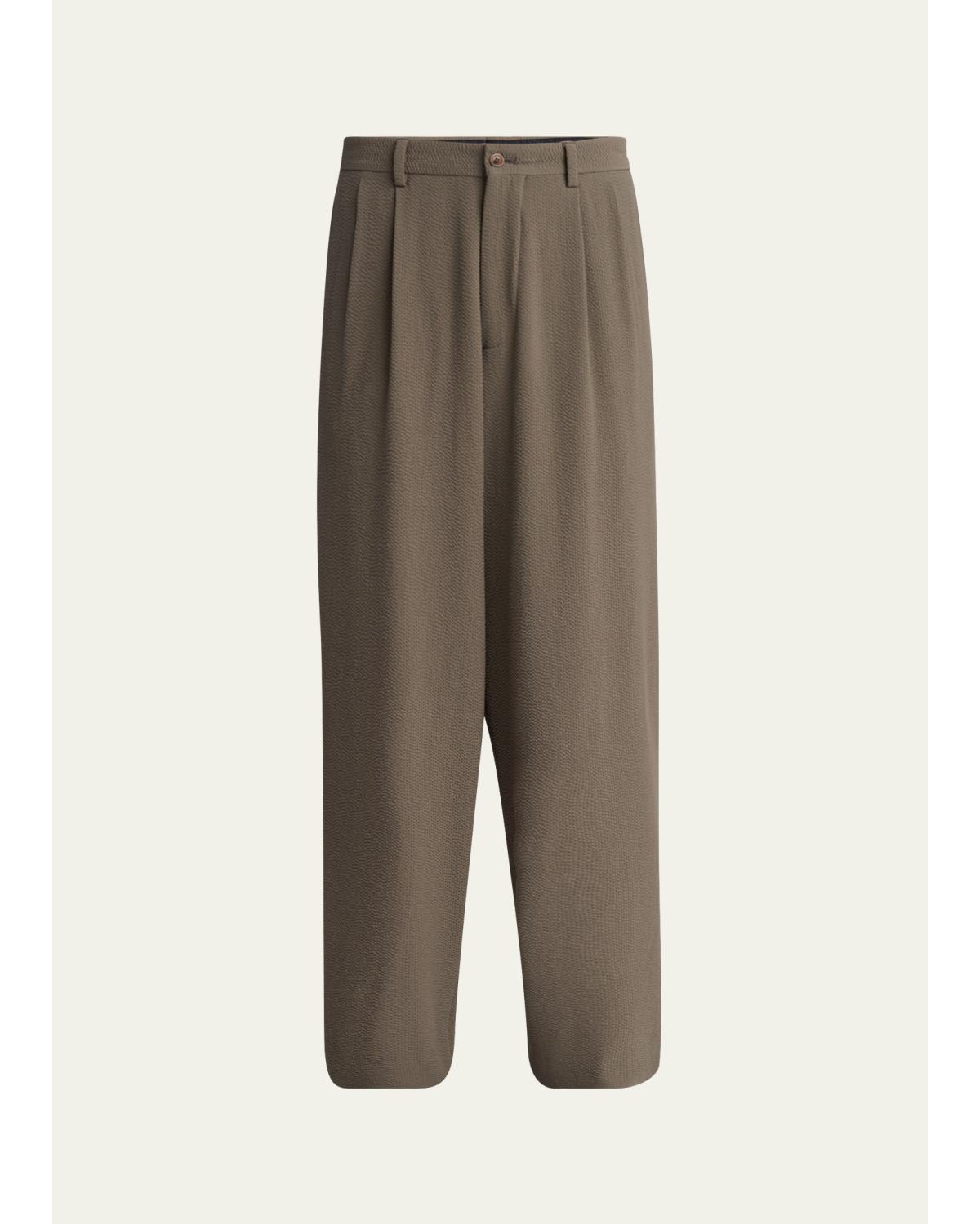 Men'S Pleated Wool