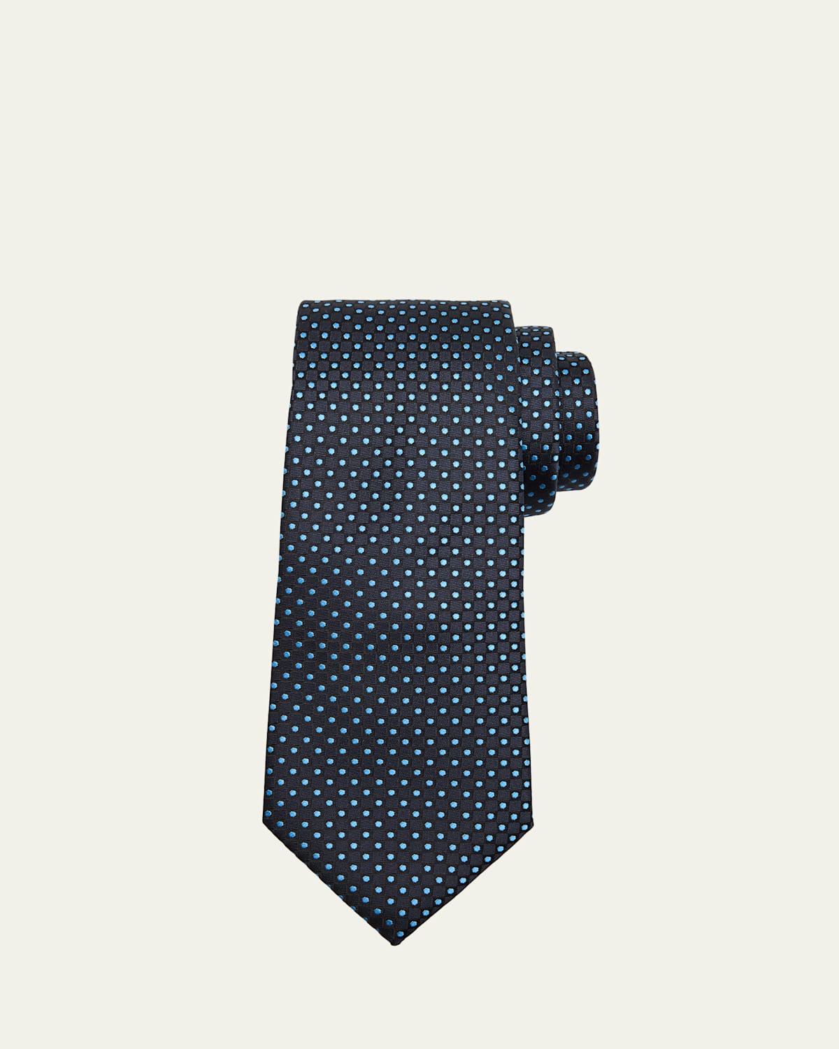 Giorgio Armani Men's Polka Dot Jacquard Silk Tie