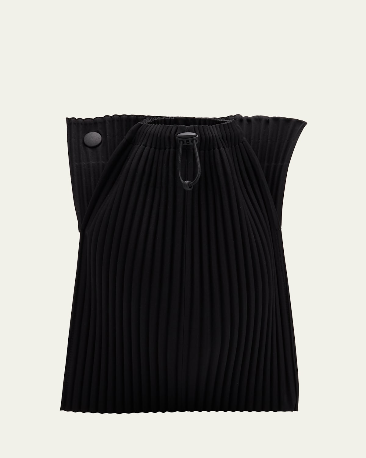 Men's Pocket Large Pleated Crossbody Bag