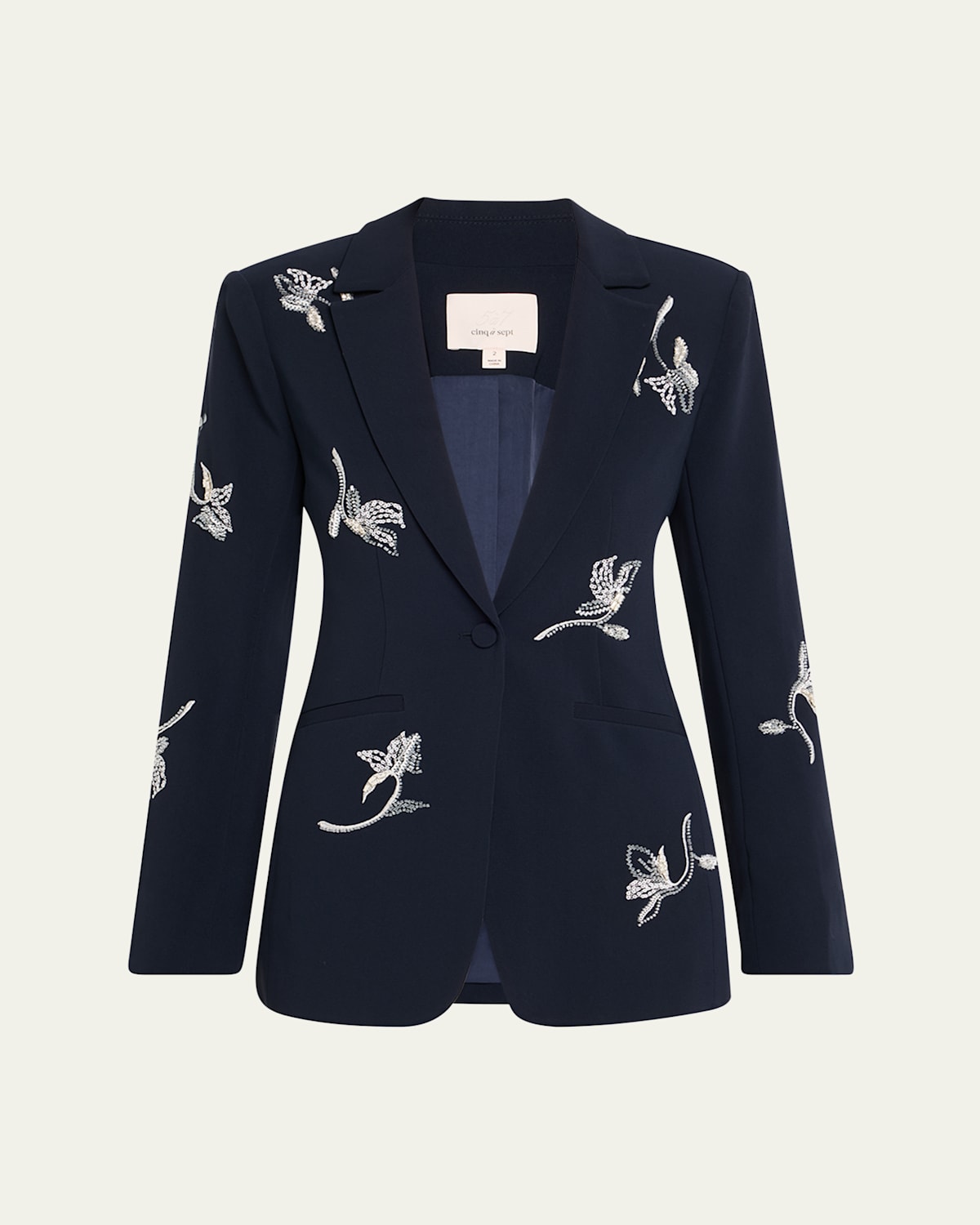 Cinq À Sept Karlie Falling Lillies Blazer