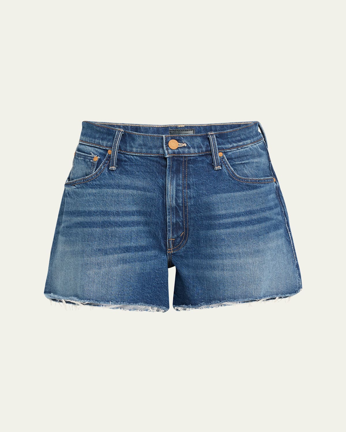 MOTHER THE DODGER SHORT FRAY DENIM SHORTS 