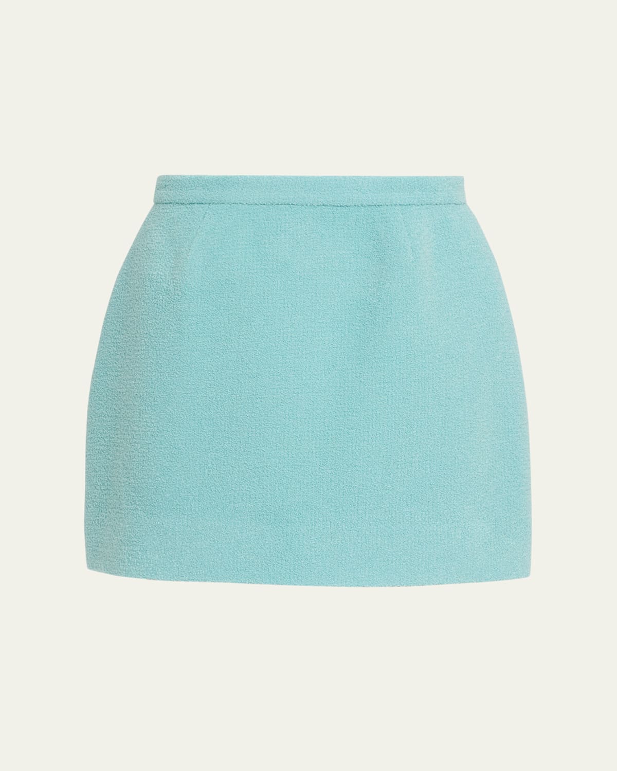 Libertine Aqua Boucle Mini Skirt In Blue