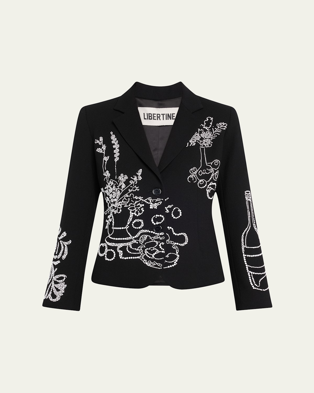 Still Life Crystal Clean Single-Breasted Short Jacket