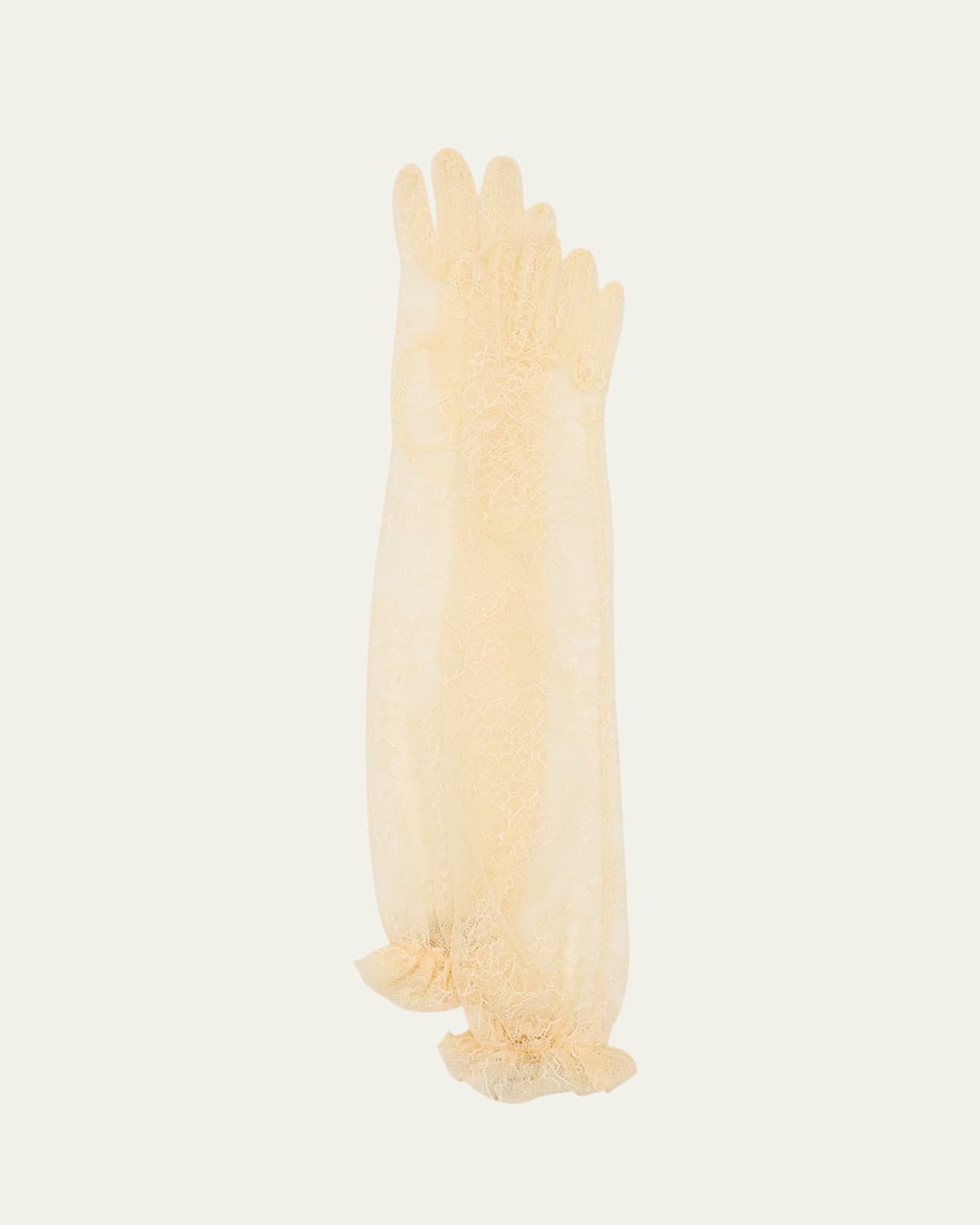 Valentino Garavani V-Logo Long Lace Gloves