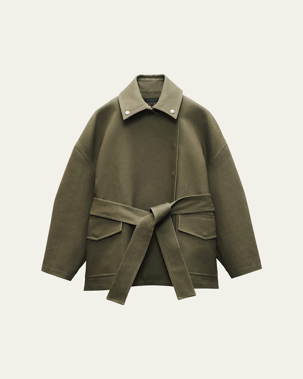 Rag & Bone Rue Belted Cotton Jacket