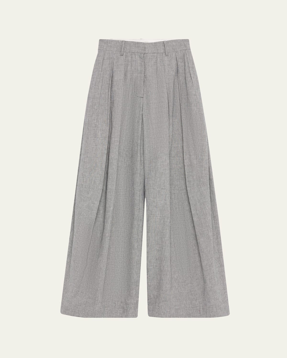 Stona Mini Houndstooth Pleated Pants