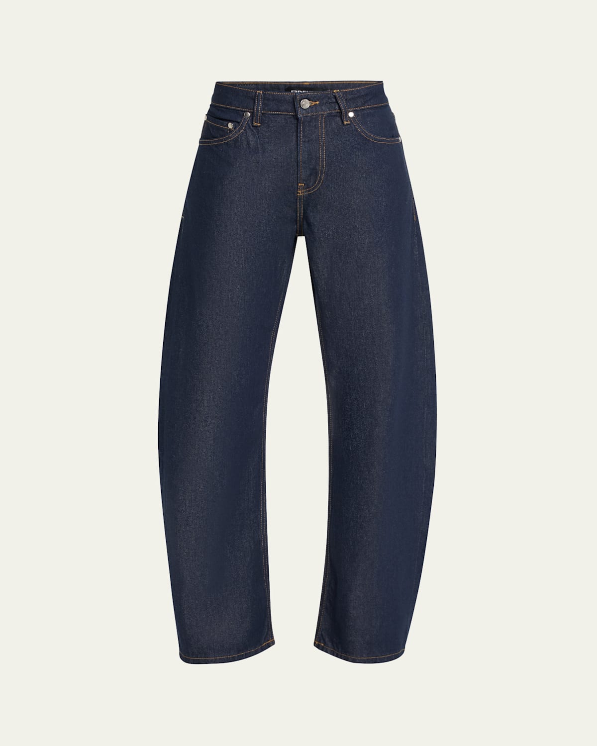 Alida Mid-Rise Loose Bowed Jeans