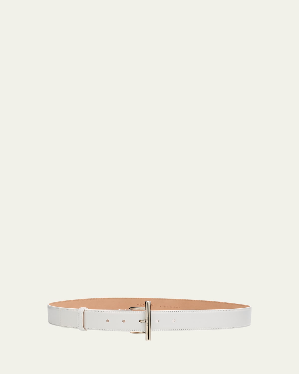 T-Bar Skinny Leather Belt