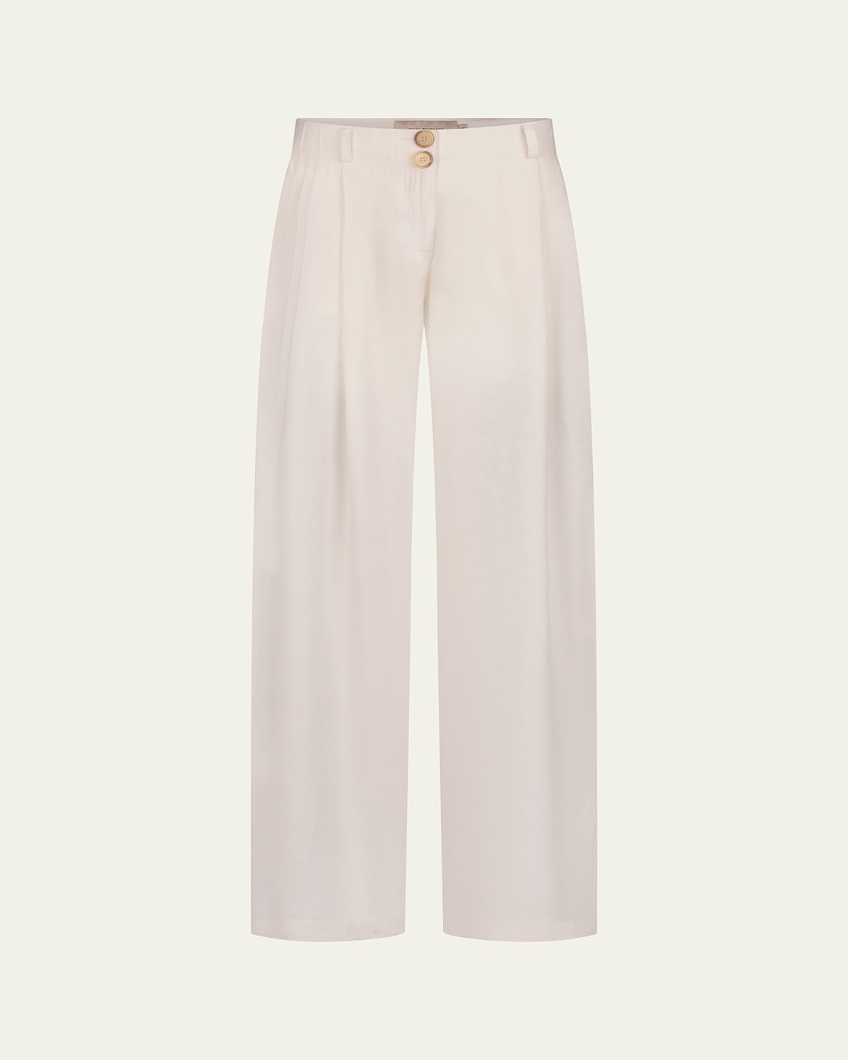 Silvia Tcherassi Opal Wide Leg Pants In White