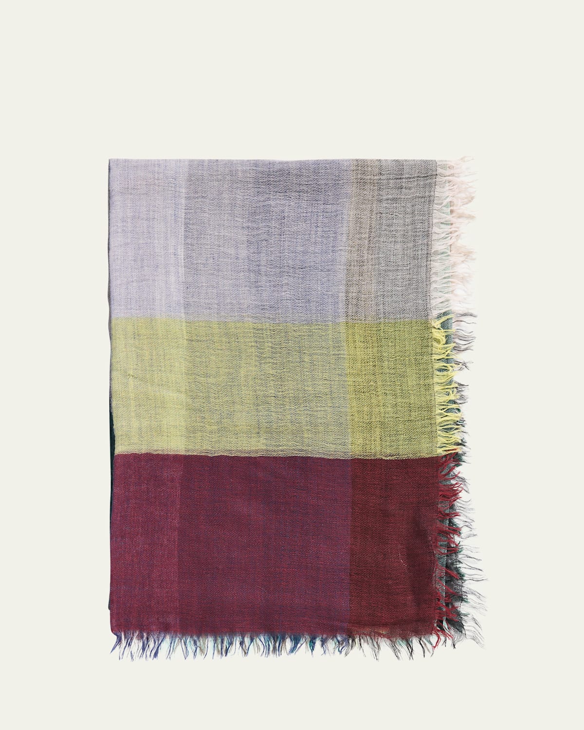 Men's Nora Cashmere Check Scarf