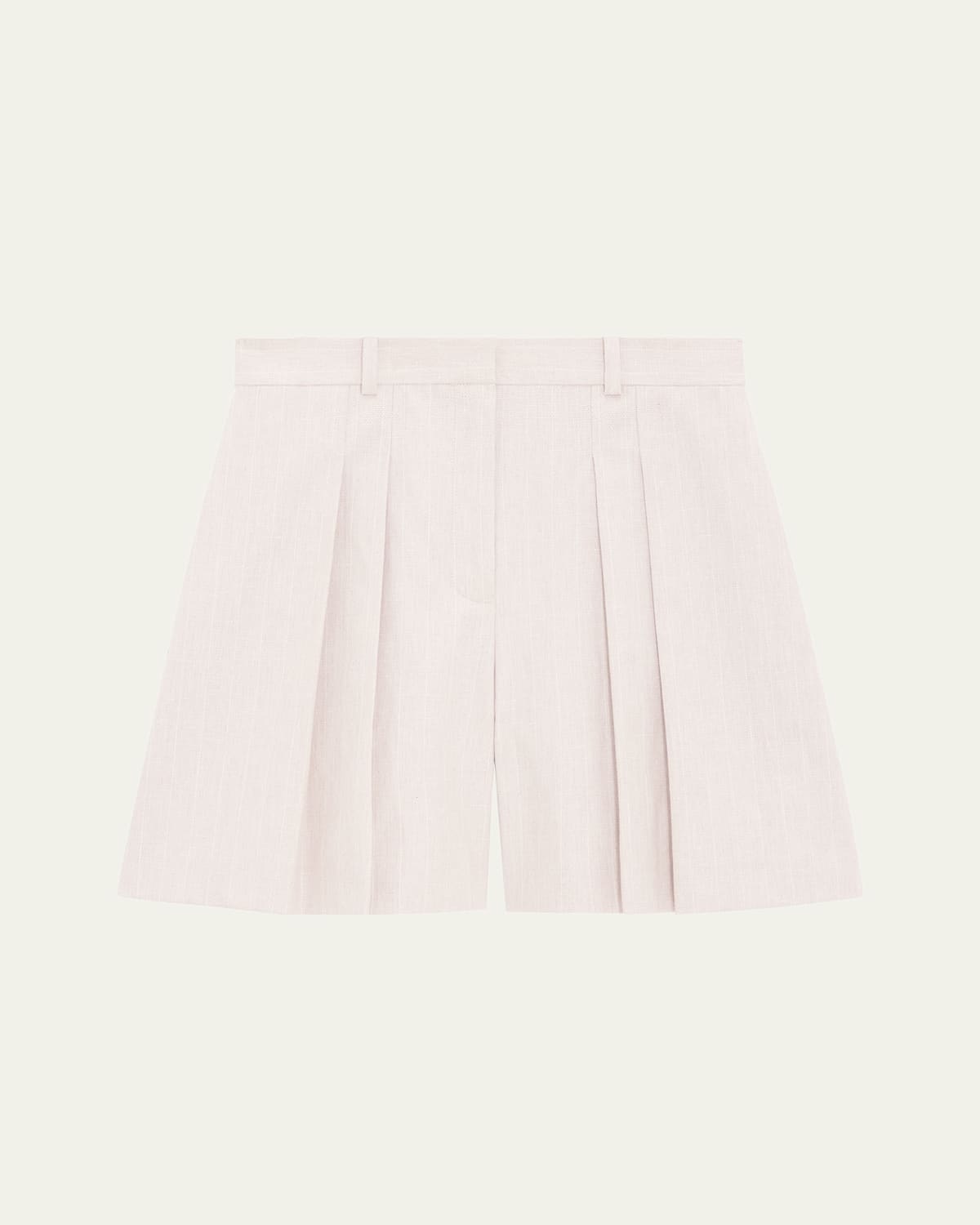 Theory Pleated Shorts In Sand Multi