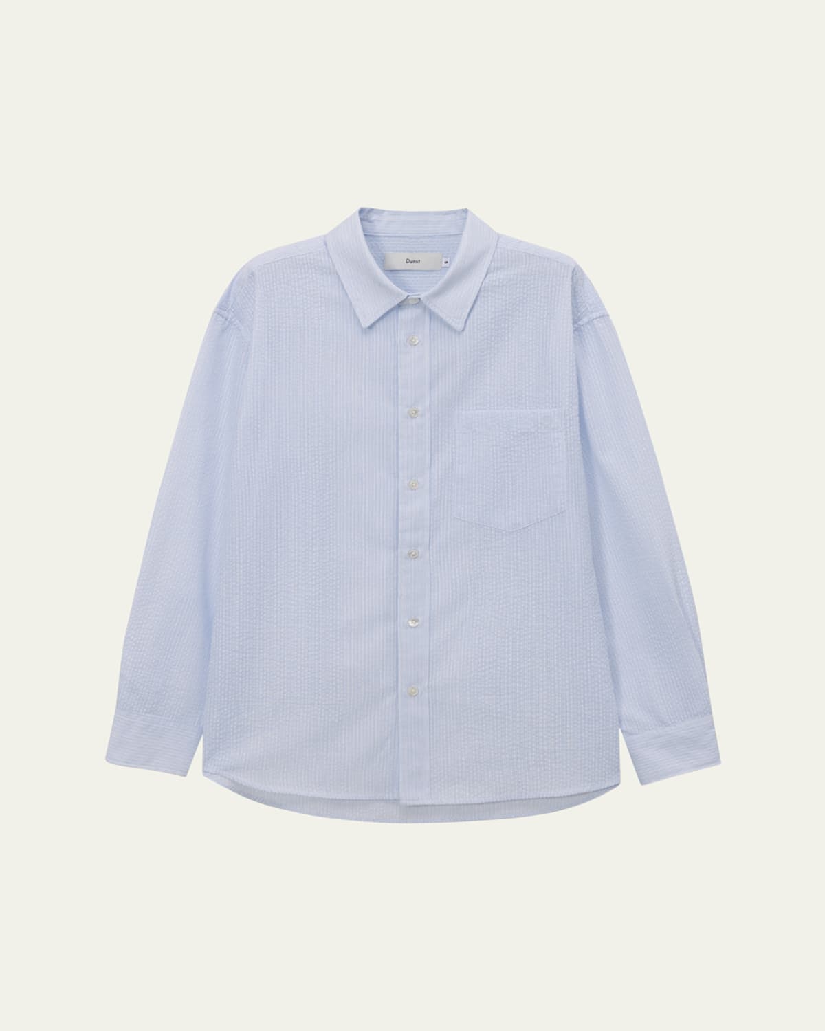 Oversized Button-Front Shirt, Unisex